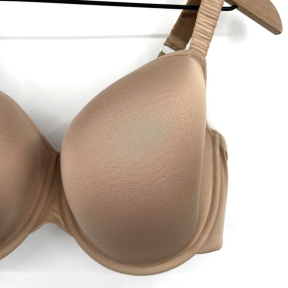 THIRDLOVE 24/7 Classic T-Shirt Bra Size 42E Underwire Molded Cups Nude Tan Cream - Picture 12 of 16